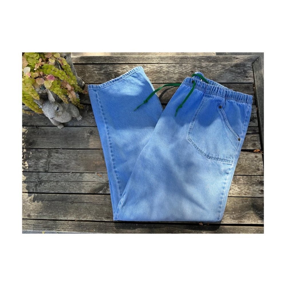 90s Denim Jeans Tradition Country Collection Stretch & Tie Waist 100% Cotton Dis